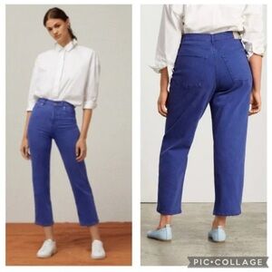 Everlane the Way-High Jeans in Achroma Deep Lapis Blue size 27